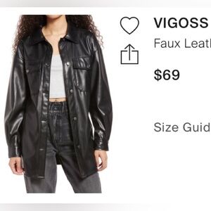 VIGOSS faux leather jacket